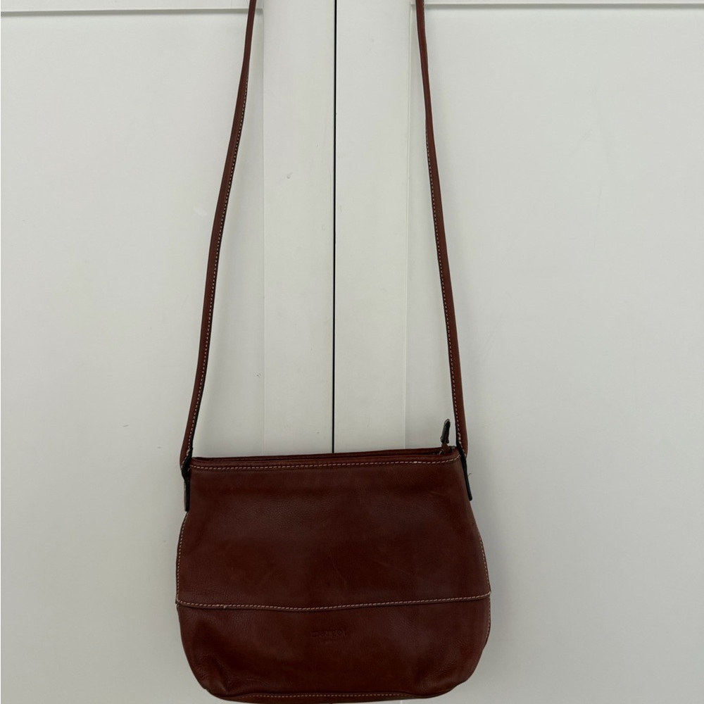 Classic Brown Leather Crossbody Bag